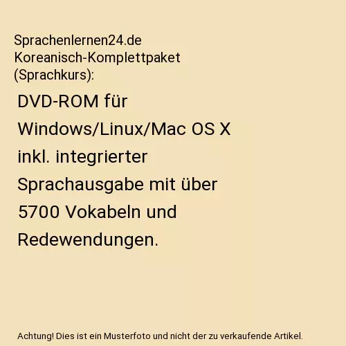 Sprachenlernen24.de Koreanisch-Komplettpaket (Sprachkurs): DVD-ROM für Windows/