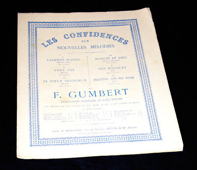 fillette lys ou rose lied chant piano 1866 Gumbert 