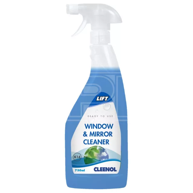 Cleenol Lift Window & Mirror Cleaner Streak Free Ready To Use 750ml 057537