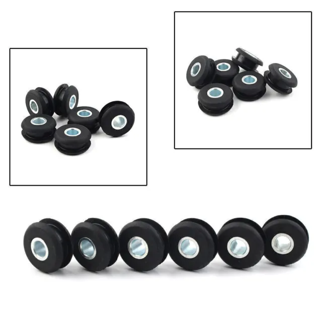 Gas Tank Mounts Black Motorcycle for Harley Softail Mounts Rubber Grommets 6PCS