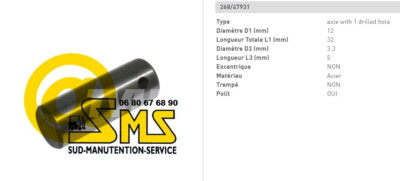 BT 2 DOUILLE BAGUE  TIMON 26 20 18 mm TRANSPALETTE MANUEL LHM230 PIECE DETACHEE 