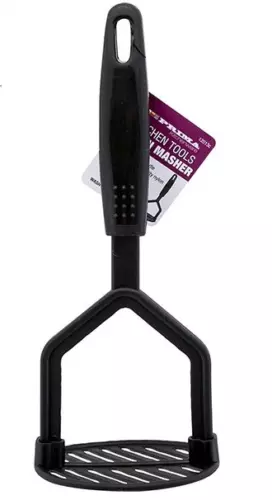 Prima Black Nylon Non-stick Potato Vegetable Masher  easy hold Hanging Handle