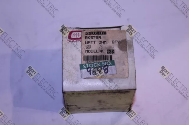 Ohmite, RKS75R, 100 Watt 100w 75 Ohm 75Ω Adjustable Transformer Rheostat