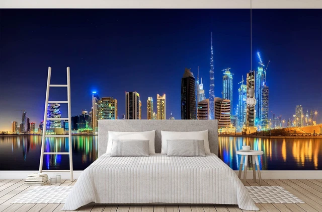 3D Night City 1407 Wall Murals