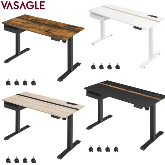 HOME DELUXE Schreibtisch Höhenverstellbarer Schreibtisch Elektrisch Lumina 160 X 80 Cm 2 St Mit Memory Steuerung Usb Buchse Touchscreen I Stehschreibtisch S008n0bf