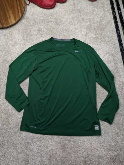 NIKE DRI-FIT PRO Combat Fitted Men XL Shirt Vented Compression Green ...