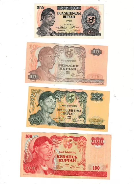 Indonesia  Four  Notes  1968