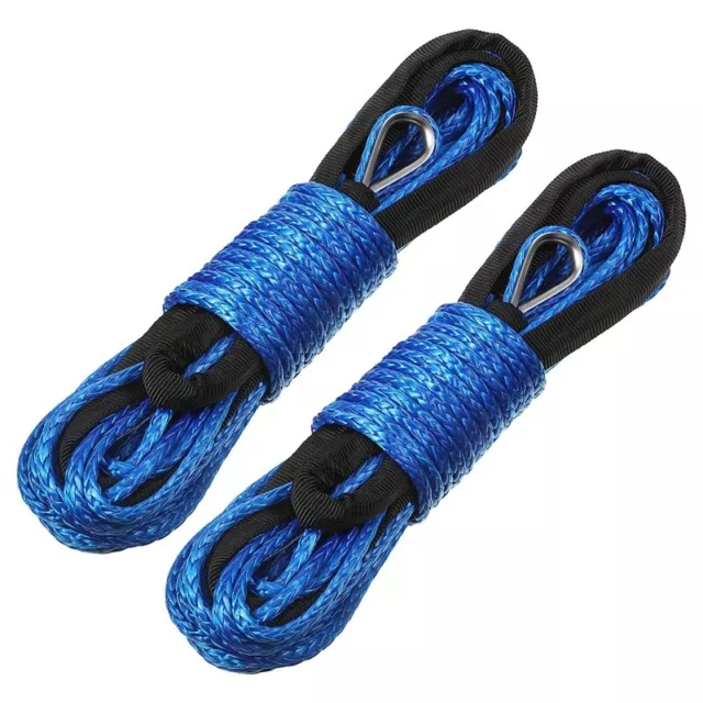 Synthetic Winch Rope Winch Line Cable Rope 1/4 Inch X 50 Feet UV Resistant4827