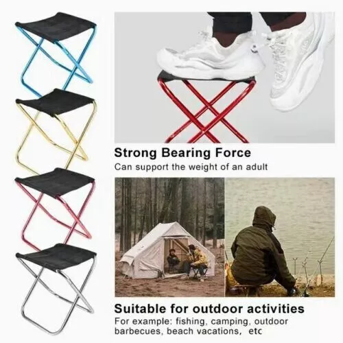 Portable Folding Chair Hiking Outdoor Camping Fishing Picnic BBQ Stool Mini Seat