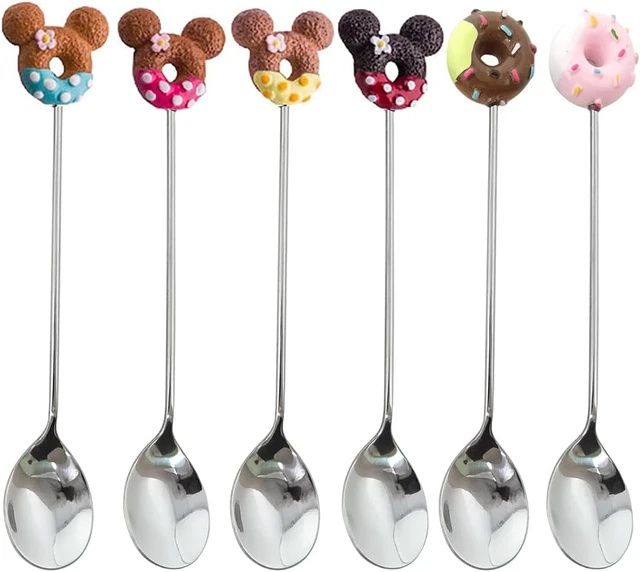 Set 6 Cucchiaini Da Caff&egrave; In Acciaio Inox - Lucidati A Specchio Per Dessert E Bevande