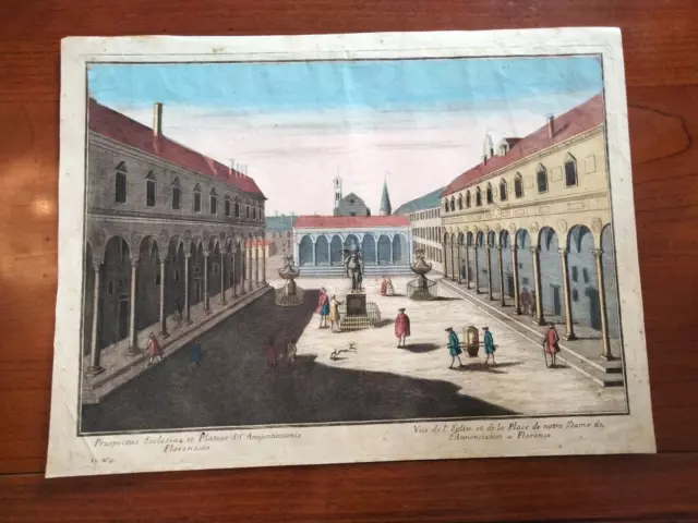 1780 Acquaforte Remondini Piazza Della Ss. Annunziata Firenze Toscana 3