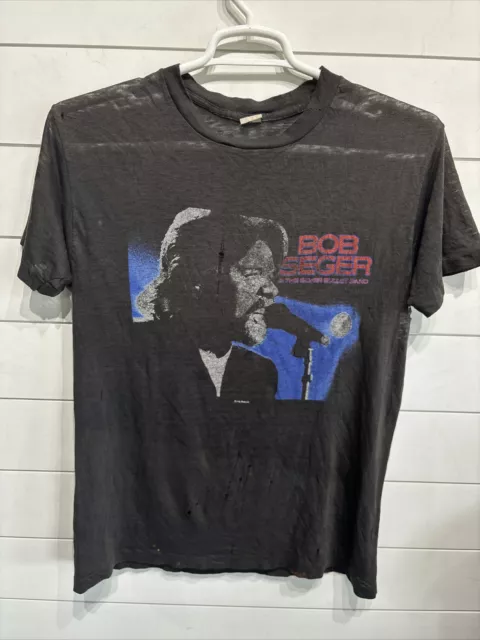 Vtg 80s Bob Seger The Silver Bullet Band Concert Tour Shirt 1986 2 Sided Mens XL