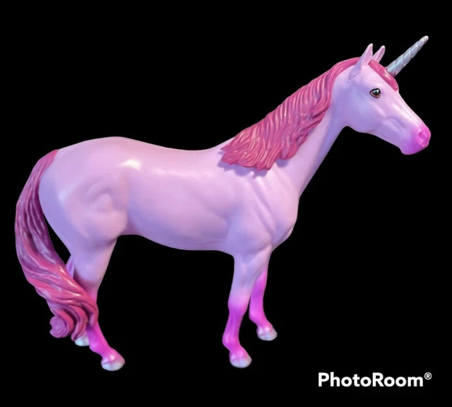 World of Breyer UNICORN CHERRY Paddock Pals Model Toy Horse Pink Silver