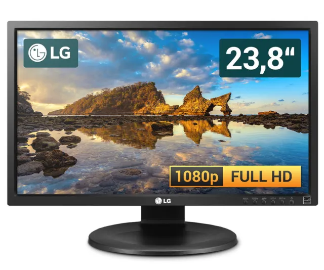 LG Flatron 24MB35PY - 23,8 Zoll Full HD TFT Flachbildschirm Monitor VGA DVI DP