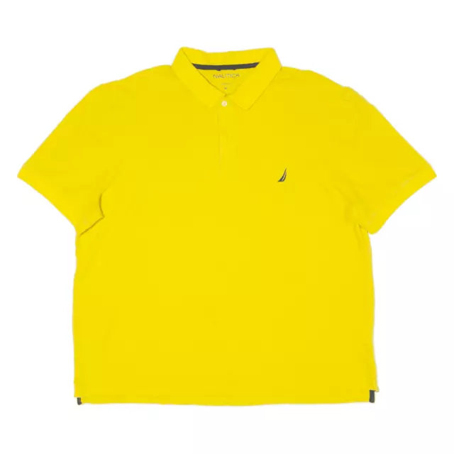 Polo Shirt Nautica Classic Fit gialla manica corta uomo XL