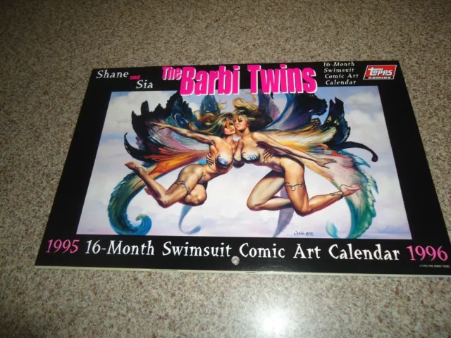 The Barbi Twins 16 Month Swimsuit Comic Art Calendar