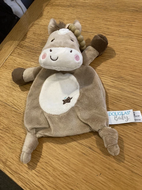 Douglas Baby Horse Pony Beige Comforter Teether Blankie Soother Blanket