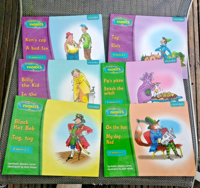 READ WRITE INC Phonics Books. Set x 6 books, 12 stories, learning