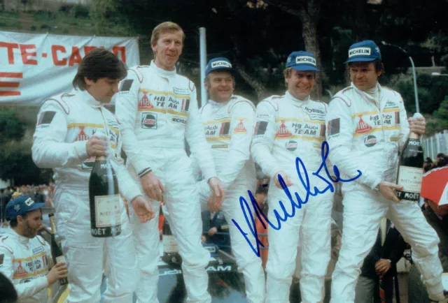 Hannu MIKKOLA SIGNED AUTOGRAPH 12x8 Photo AFTAL COA Monte Carlo Rally Winner