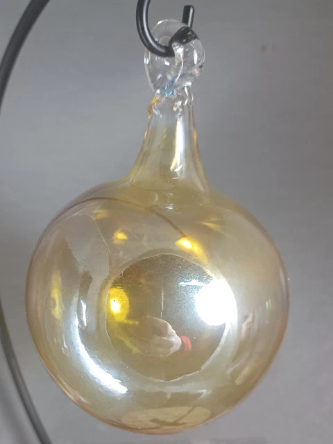 Hand Blown Glass Ornament Ball . Self Representing Artist (SRA) 2