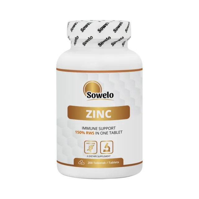 Sowelo Zinc Tablets 150% Reference Dietary Intake In One Tablet
