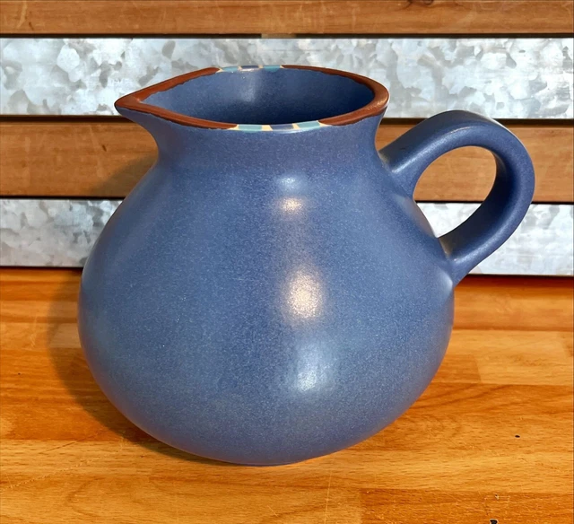 Dansk Mesa Sky Blue 48 Oz Water Lemonade Ice Tea 6" Pitcher KW Portugal EUC