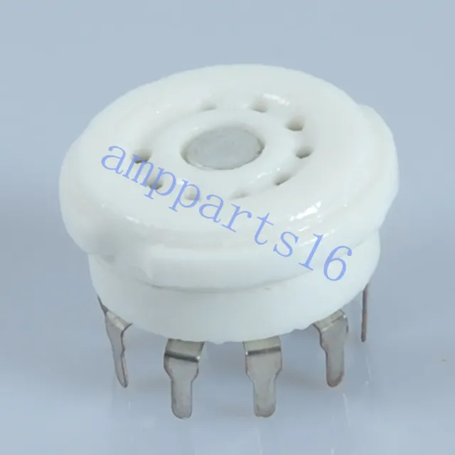 5pcs 9pin B9A Ceramic Vacuum Tubes Socket 5670 EL84 ECC82 12AX7 Audio Amp Parts