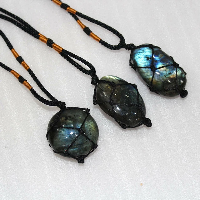 Natural Quartz Crystal Rock Stone Pendant Chakra Pendulum Necklace Healing Reiki 3