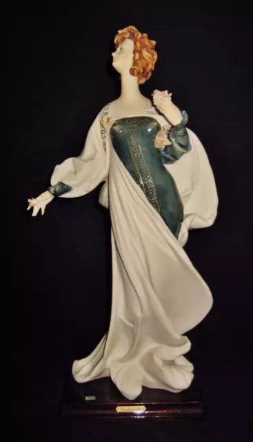 Capodimonte CEDRASCHI Italian Porcelain Figurine, 1984 Florence Woman Lady