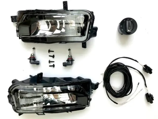 Nebelscheinwerfer Komplettset Nachrüstung NSW Set Schalter XSH passend für VW T6
