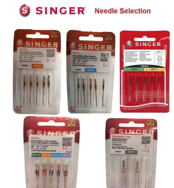 SINGER SEWING MACHINE Needles Domestic Standard, Ballpoint, Overlock, Quilting £3.99 PicClick UK