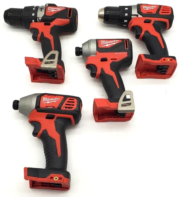 MILWAUKEE M18 POWER Tool Set(2) Impact DriversHammer DrillDrill