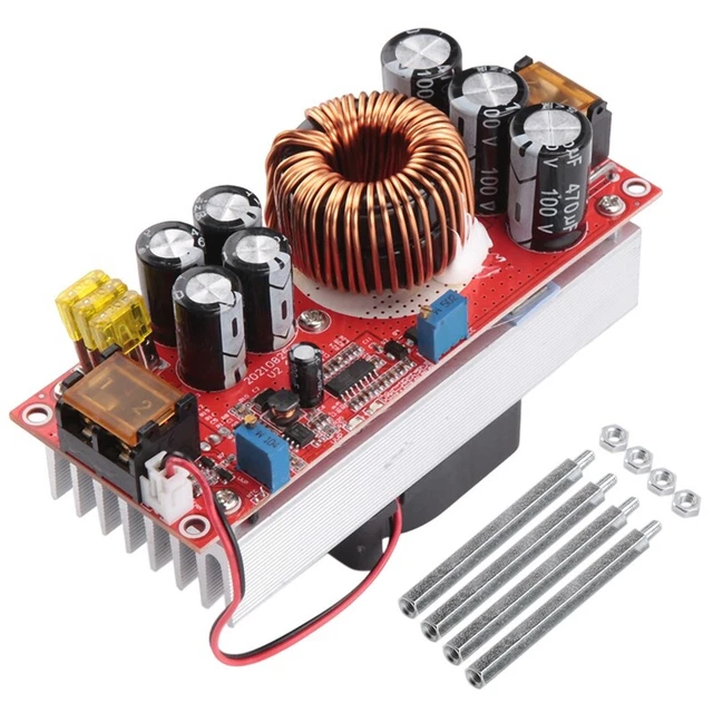 1500W 30A DC-DC Boost Converter Module 10-60V to 12-97V Voltage Step Conver G6S7