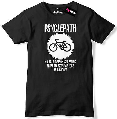 PSYCLEPATH Funny Cycling Bike Mens Premium T-Shirt Bike Mountain Bike Racer