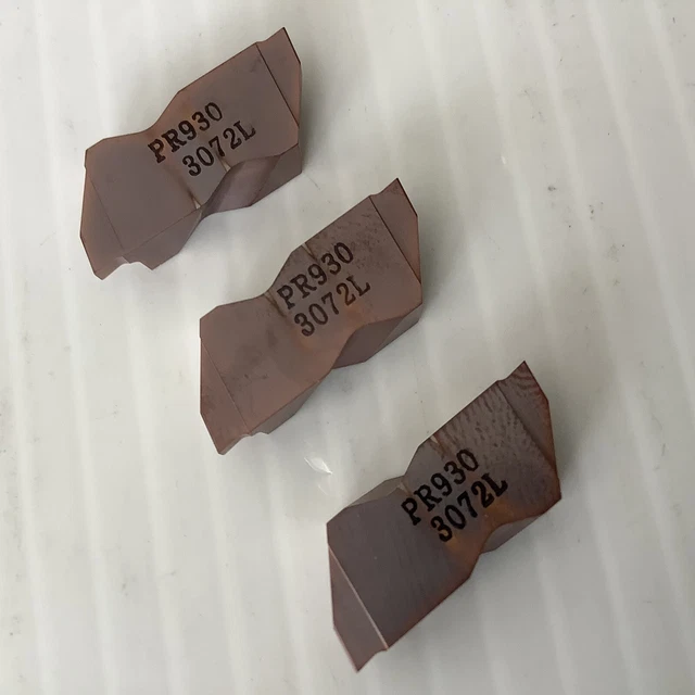 TOP NOTCH GROOVING Insert 3072L PR 930 New no Box Lot of 3 Pieces $33. ...