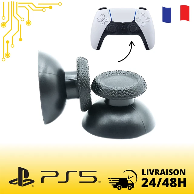 Lot De 2 Sticks Analogiques Noirs – Remplacement Pour Manette PS5 (neuf)