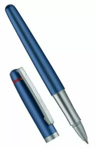 Rotring Freeway Rollerball Pen Matte Blue and Silver Metal NO BOX
