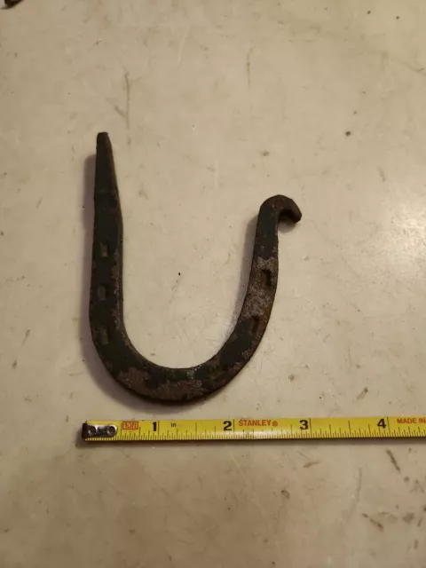 Antique Horseshoe Wall Bracket Horse Harness Tack Figural Plant Holder Cast Iron 8
