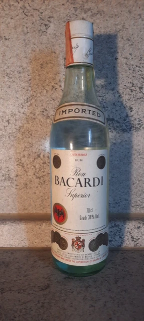 Rum Bacardi Superior Carta Blanca Vintage Imported Wax&Vitale