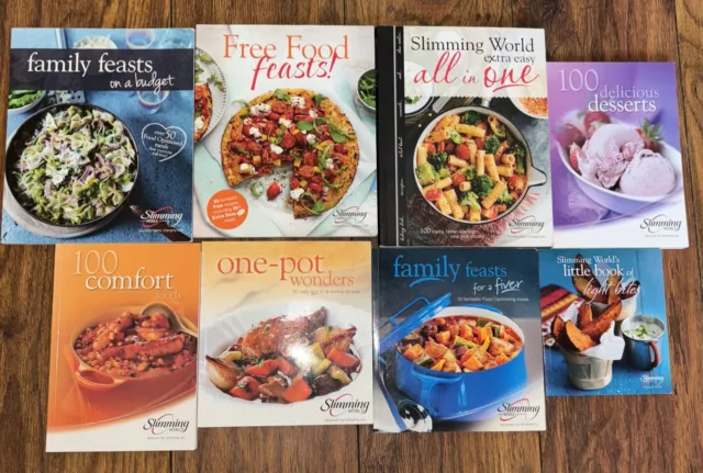 8 X Slimming World Recipes Books In Good Condition All Listed