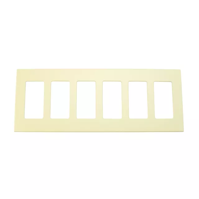 Lightolier Controls Comfp6I Compli Faceplate, Multi-Gang, 6-Gang, Ivory