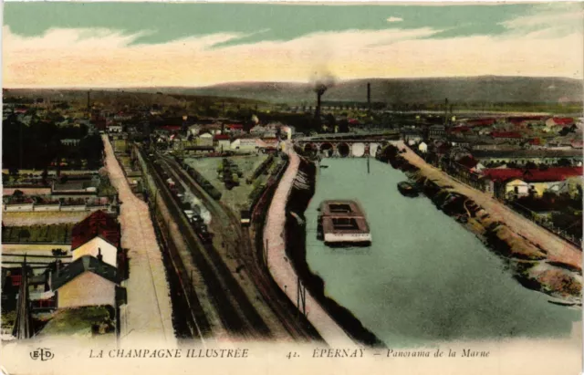 CPA ÉPERNAY - Panorama of the MARNE (364129)