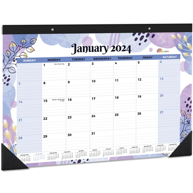 DESKTOP 18MONTH CALENDAR Monthly Planner, 20242025 Desk/Wall