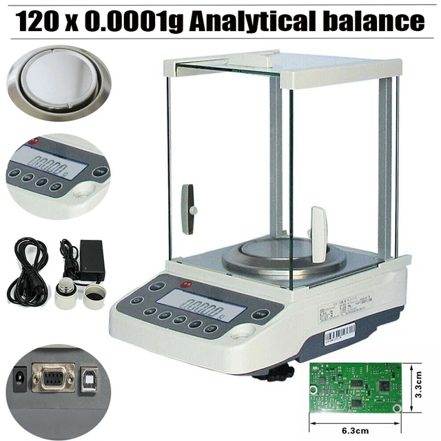 LAB DIGITAL ANALYTICAL Balance Precision Scale AC Adapter 0.1 mg 120 x