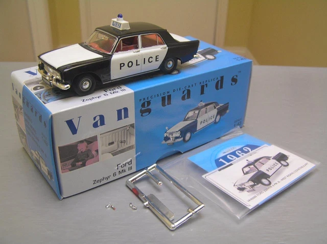 Miniature Corgi Ford Zephyr 6 MKIII Police 1965 - 1/43 - Série Z-Cars - Neuve