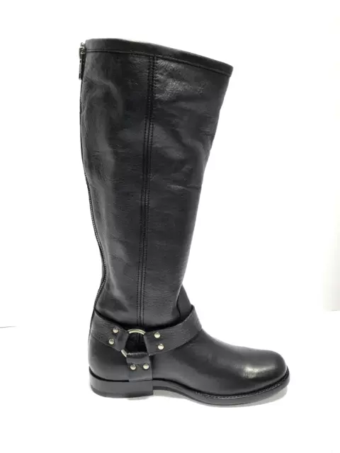 Frye Phillip Harness Tall Extended Womens Boots Black Size 6.5M