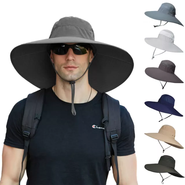 Cappello da pesca esterno cappello da sole tesa larga cappelli a secchio uomo e donna cappello safari boonie