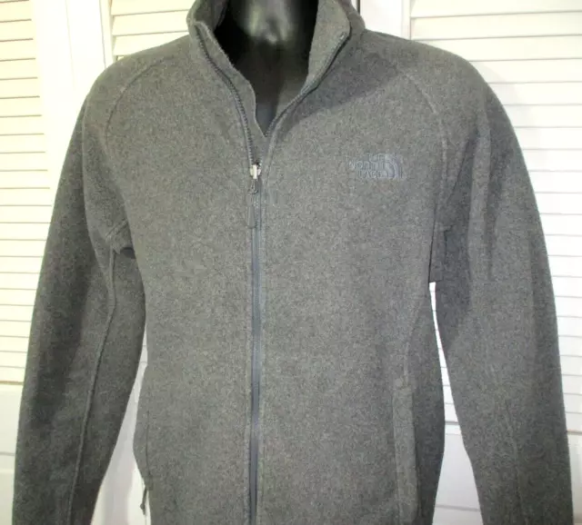 THE NORTH FACE Full Zip Fleece Jacket~Men's M~Gray~EUC!