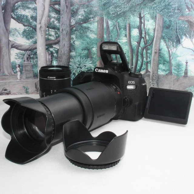 CANON EOS 9000D DSLR Camera Kit w/ 2 Lenses, WiFi