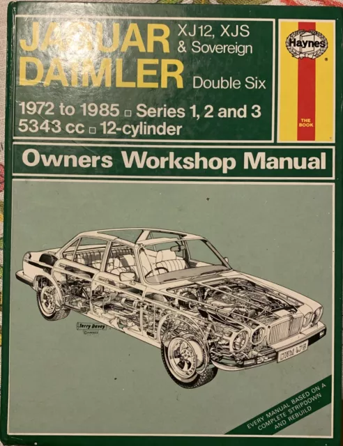 Haynes Jaguar XJ12/XJS/XJSC 1972 Thru 1985 Series 1, 2 & 3 Repair Manual